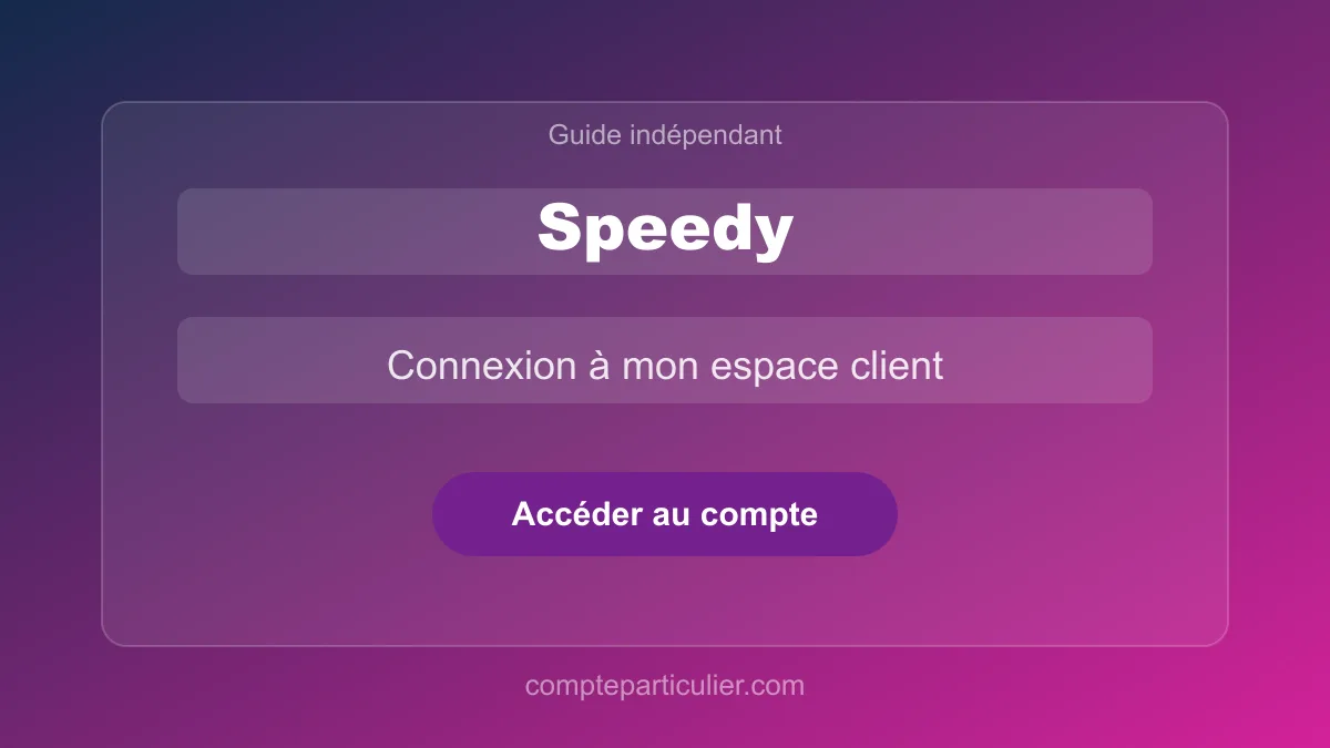 Interface de prise de rendez-vous Speedy en ligne