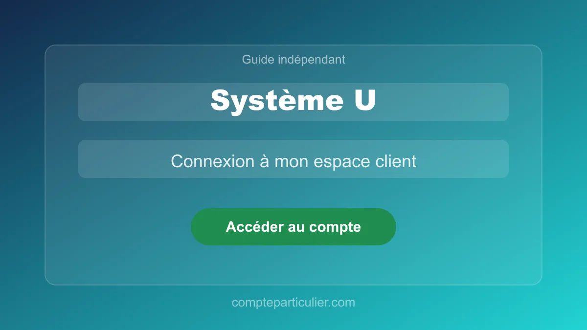 Interface du compte fidélité Système U avec carte U et cagnotte