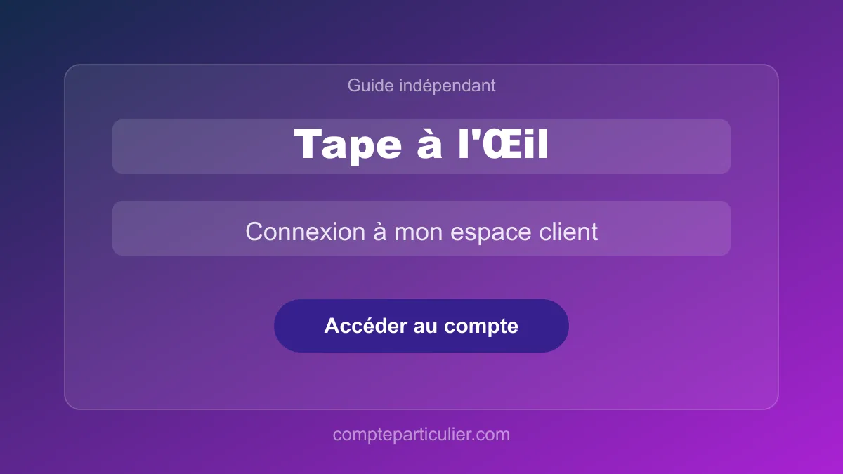 Interface du programme fidélité TAO dans l'espace client Tape à l'Œil