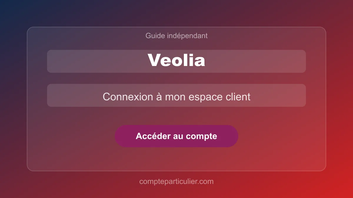 Page de connexion espace client Veolia