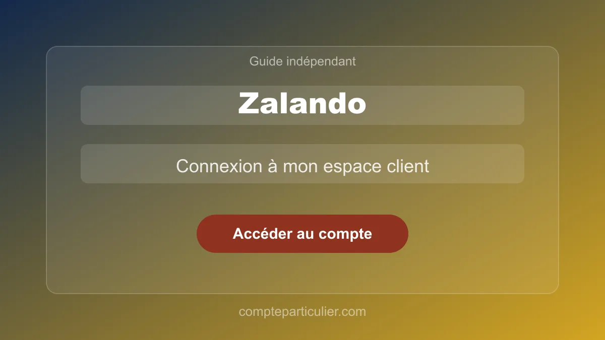 Espace client Zalando sur zalando.fr